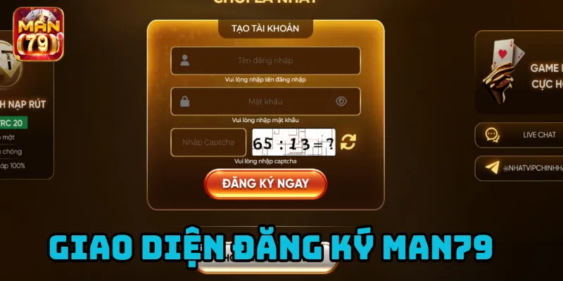 Giao diện tạo tài khoản và các mục thông tin yêu cầu cung cấp.